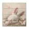 11.75" Blush & Cream Bunny Pallet Wood Wall Art